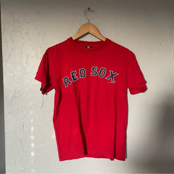 Boston Red Sox #34 David Ortiz Classic Red Cotton Tee Adult Unisex Small - Picture 1 of 4